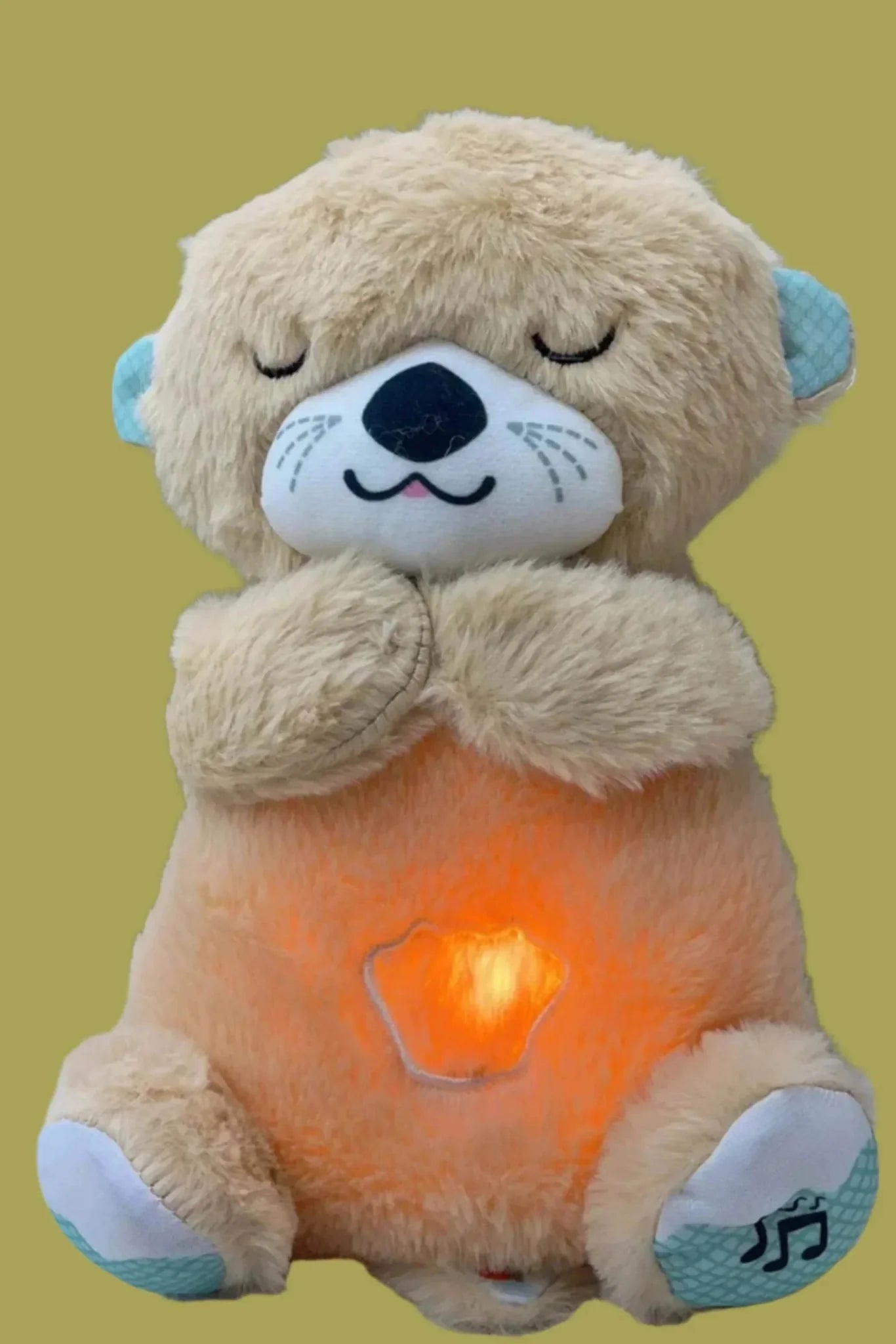 Soothe 'n Snuggle Otter Portable Plush Breathing Sound Companion