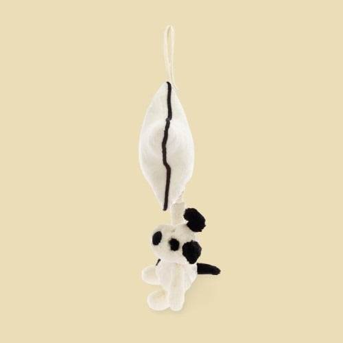 Bashful Black & Cream Puppy Musical Pull