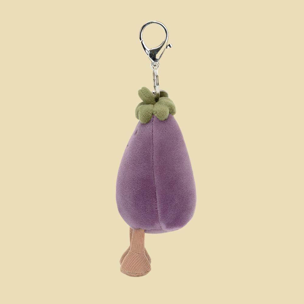 Vivacious Vegetable Aubergine Bag Charm