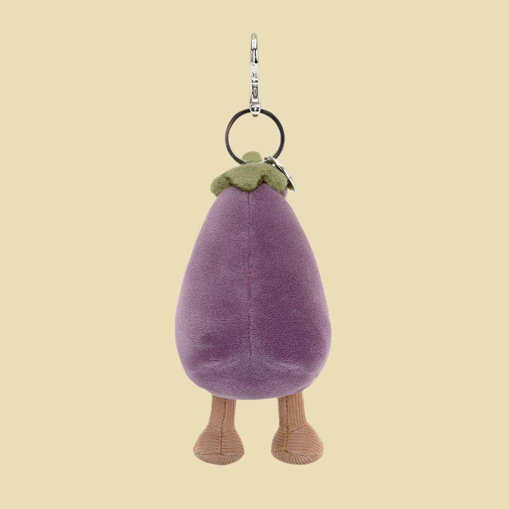 Vivacious Vegetable Aubergine Bag Charm